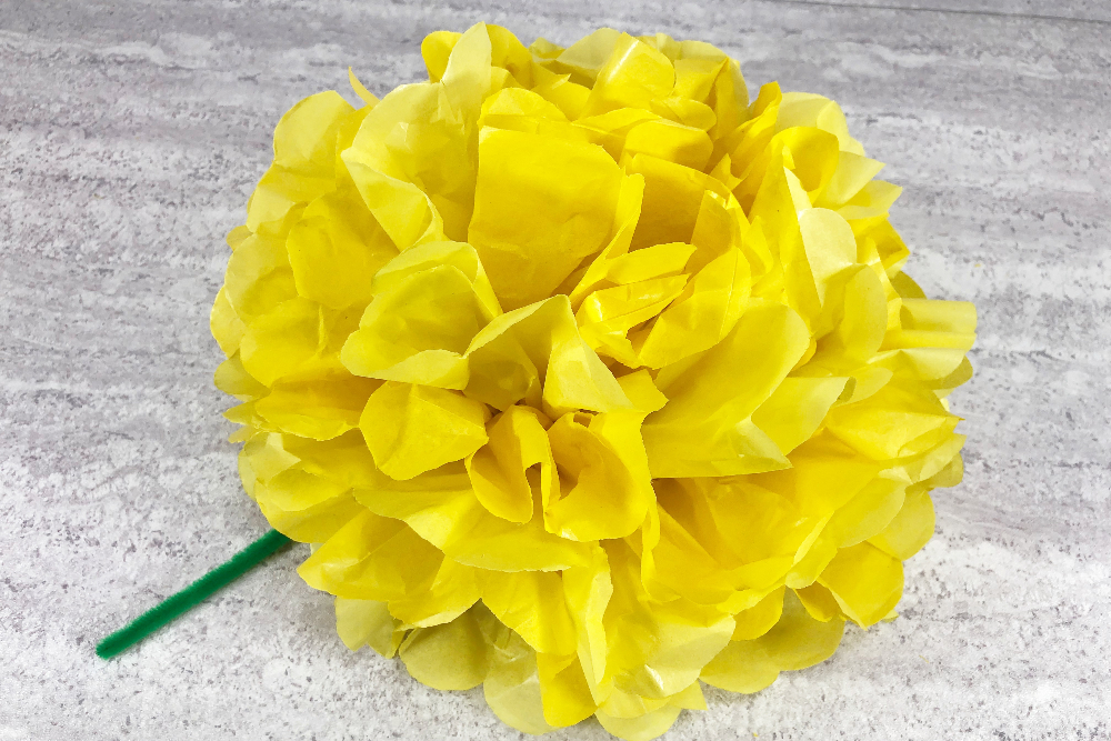 Easy Tissue Paper Flowers for Kids and Adults